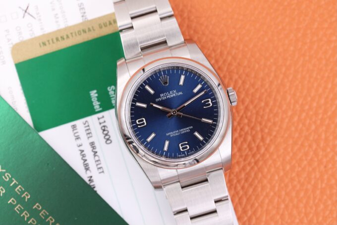 Rolex Oyster Perpetual 116000 Blue Dial NEW