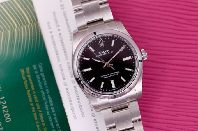 Rolex Oyster Perpetual 34 124200 Black Dial NEW