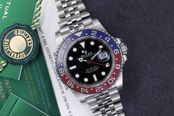 Rolex GMT-Master II 126710BLRO NEW 2022 with Stickers