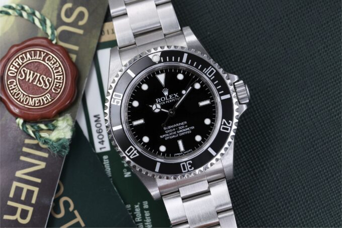 Rolex Submariner 14060M COSC 4 Lines RRR NEW Full Stickers NOS