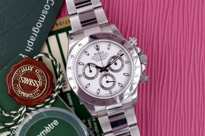 Rolex Daytona 116520 G Series Full Set White Dial Excellent Condition