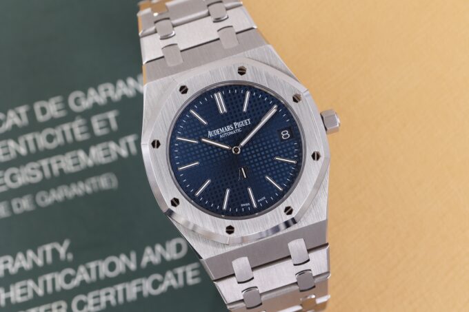 Audemars Piguet Royal Oak Jumbo 15202ST 40th Anniversary Box & Paper Excellent Condition 2013