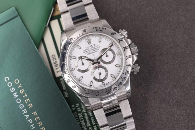 Rolex Daytona 116520 White Dial APH Full Set 2013