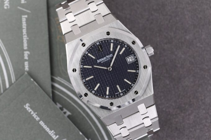 Audemars Piguet Royal Oak Jumbo 15202ST 02 Full Set Blue Dial